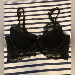 Elegant Black Lace Bra size 38D
